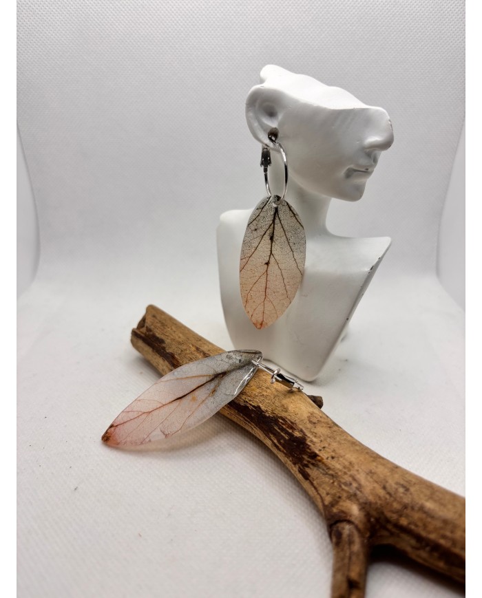 EDICIÓN LIMITADA pendientes artesanos de hoja natural