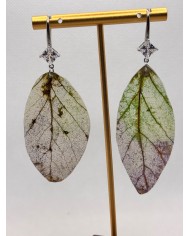 EDICIÓN LIMITADA pendientes artesanos de hoja natural
