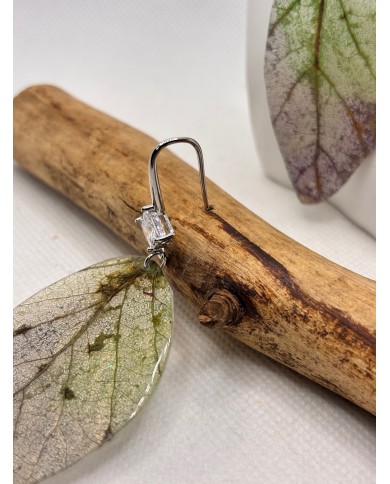 EDICIÓN LIMITADA pendientes artesanos de hoja natural