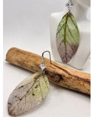 EDICIÓN LIMITADA pendientes artesanos de hoja natural