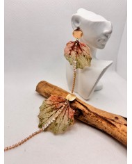 EDICIÓN LIMITADA pendientes artesanos de hoja natural