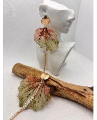 EDICIÓN LIMITADA pendientes artesanos de hoja natural