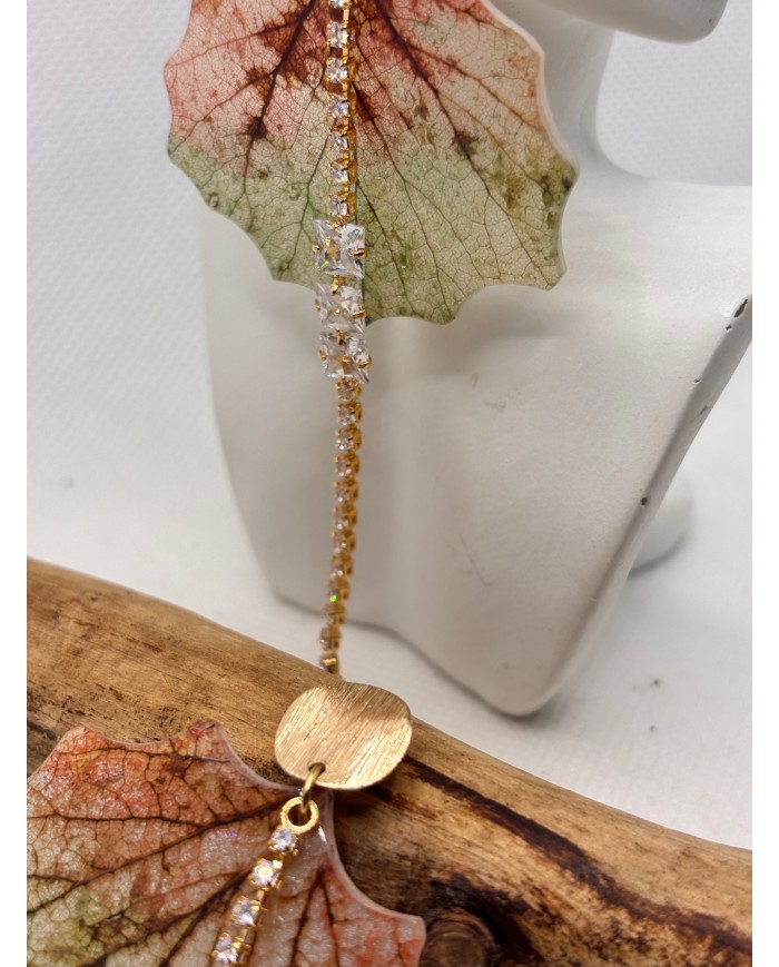 EDICIÓN LIMITADA pendientes artesanos de hoja natural