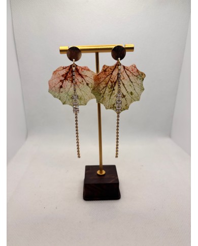 EDICIÓN LIMITADA pendientes artesanos de hoja natural