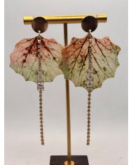 EDICIÓN LIMITADA pendientes artesanos de hoja natural