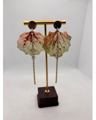 EDICIÓN LIMITADA pendientes artesanos de hoja natural