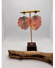 EDICIÓN LIMITADA pendientes artesanos de hoja natural