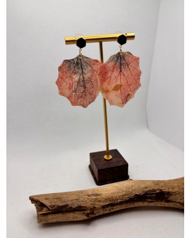 EDICIÓN LIMITADA pendientes artesanos de hoja natural
