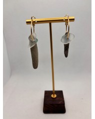 EDICIÓN LIMITADA pendientes artesanos de cristal  marino