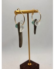 EDICIÓN PENDIENTES DE CRISTAL MARINO