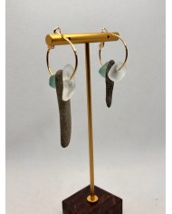 EDICIÓN PENDIENTES DE CRISTAL MARINO