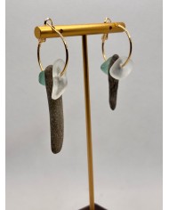 EDICIÓN PENDIENTES DE CRISTAL MARINO