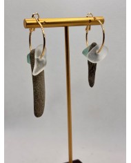 EDICIÓN PENDIENTES DE CRISTAL MARINO