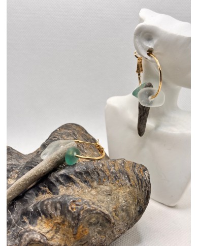 EDICIÓN PENDIENTES DE CRISTAL MARINO