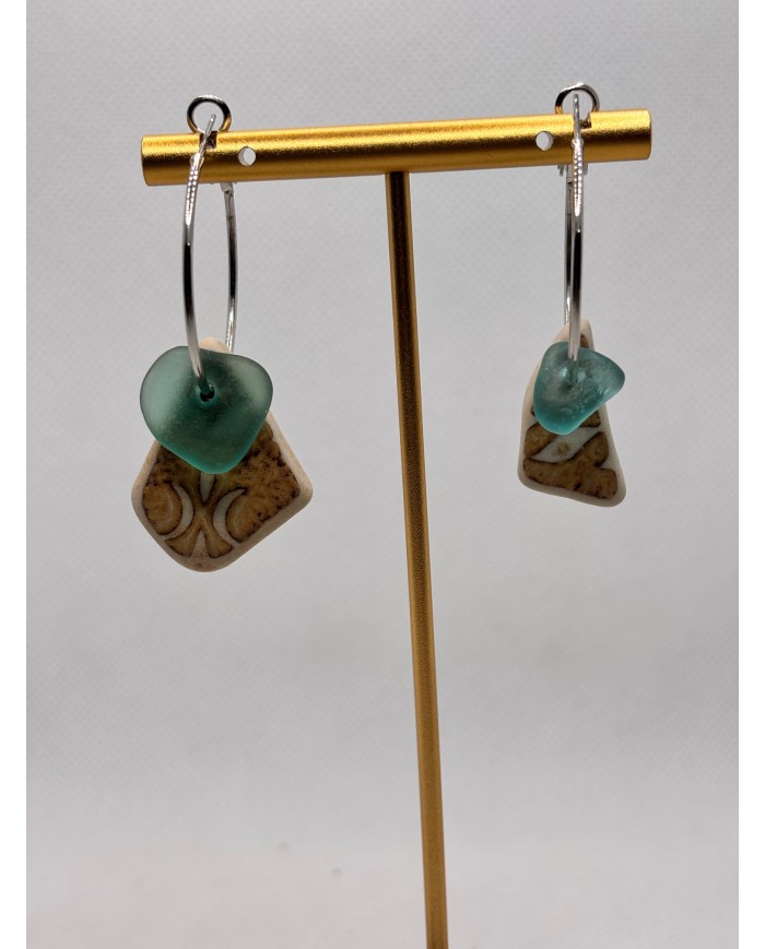 EDICIÓN LIMITADA pendientes de cristal marino