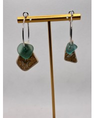 EDICIÓN LIMITADA pendientes de cristal marino