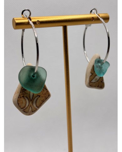 EDICIÓN LIMITADA pendientes de cristal marino