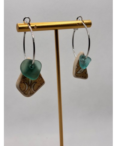 EDICIÓN LIMITADA pendientes de cristal marino