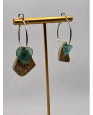 EDICIÓN LIMITADA pendientes de cristal marino