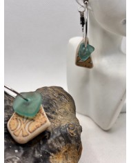 EDICIÓN LIMITADA pendientes de cristal marino