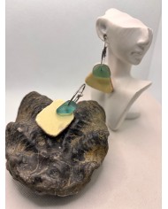 EDICIÓN LIMITADA pendientes artesanos de cristal marino