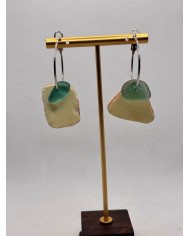 EDICIÓN LIMITADA pendientes artesanos de cristal marino