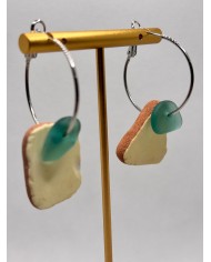 EDICIÓN LIMITADA pendientes artesanos de cristal marino