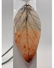 COLLAR ARTESANO DE HOJA NATURAL EDICION LIMITADA