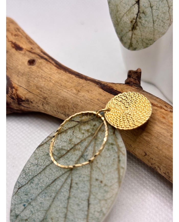 EDICIÓN LIMITADA pendientes artesanos de hoja natural