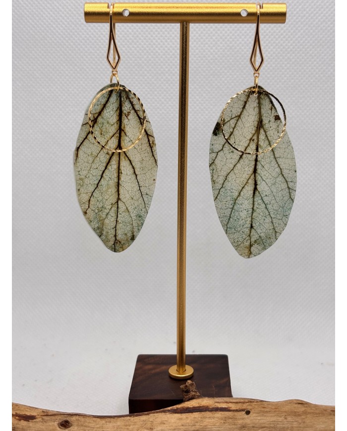 EDICIÓN LIMITADA pendientes artesanos de hoja