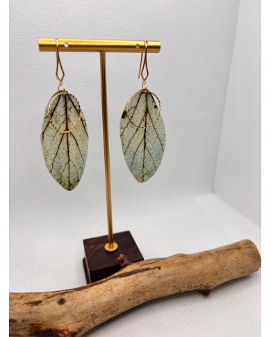 EDICIÓN LIMITADA pendientes artesanos de hoja