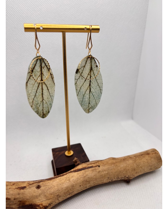EDICIÓN LIMITADA pendientes artesanos de hoja