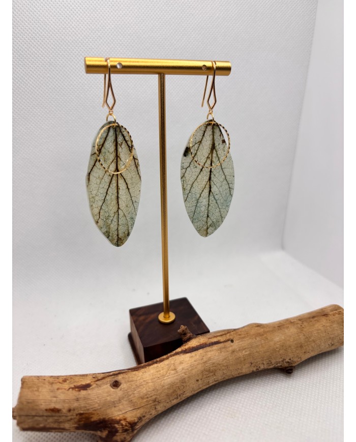EDICIÓN LIMITADA pendientes artesanos de hoja