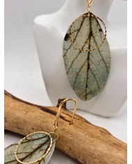 EDICIÓN LIMITADA pendientes artesanos de hoja