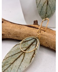 EDICIÓN LIMITADA pendientes artesanos de hoja