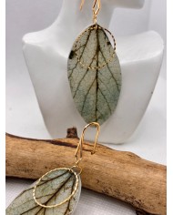 EDICIÓN LIMITADA pendientes artesanos de hoja