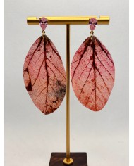 EDICIÓN LIMITADA pendientes artesanos de hoja natural