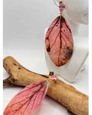 EDICIÓN LIMITADA pendientes de hoja natural esqueletizada