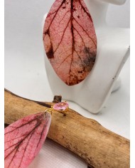 EDICIÓN LIMITADA pendientes de hoja natural esqueletizada