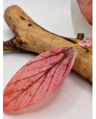 EDICIÓN LIMITADA pendientes de hoja natural esqueletizada