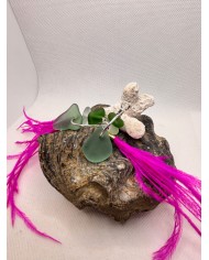 EDICIÓN LIMITADA pendientes artesanos de cristal marino