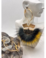 EDICIÓN LIMITADA pendientes artesanos de  cristal marino