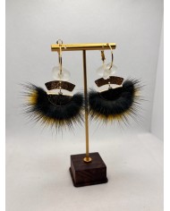 EDICIÓN LIMITADA pendientes artesanos de  cristal marino