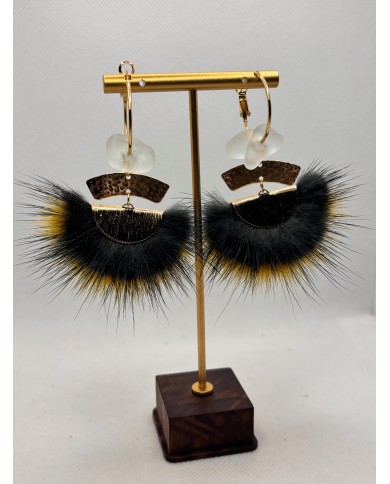 EDICIÓN LIMITADA pendientes artesanos de  cristal marino