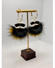 EDICIÓN LIMITADA pendientes artesanos de  cristal marino