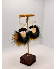 EDICIÓN LIMITADA pendientes artesanos de  cristal marino