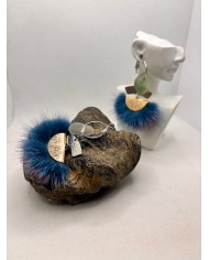 EDICIÓN LIMITADA pendientes artesanos  de cristal marino