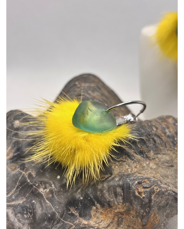 EDICIÓN LIMITADA pendientes artesanos de cristal marino