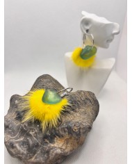 EDICIÓN LIMITADA pendientes artesanos de cristal marino