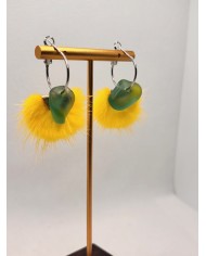 EDICIÓN LIMITADA pendientes artesanos de cristal marino